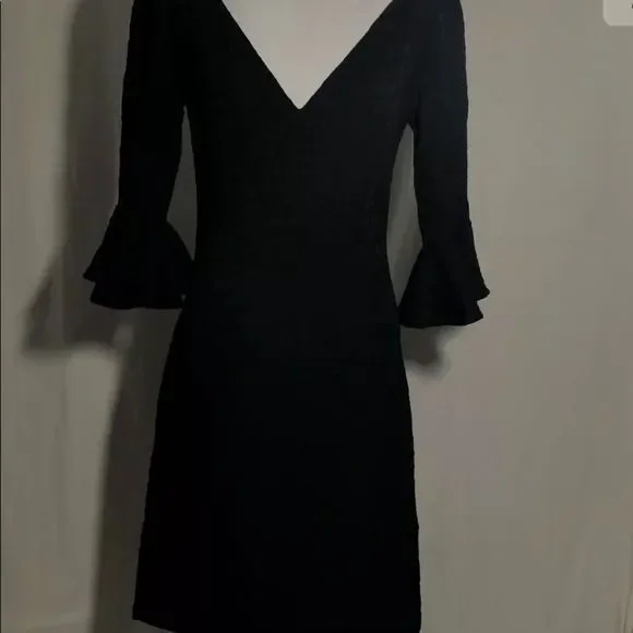 Kerry Xie Pasadena Black Dress V Neck - Picture 9 of 10